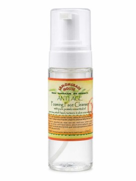 Lemongrass House Anti Age Foaming Face Cleanser — антивозрастная пенка для умывания с эфирным маслом помело, белой орхидеей и зелёным чаем, ручная работа Пхукет, 150 мл