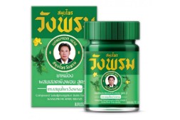 Тайский бальзам зеленый (охлаждающий) от Wangprom Herb, Green Balm, 50 гр