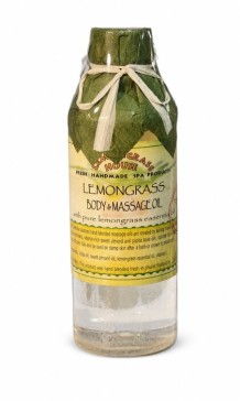 Массажное масло для тела Lemongrass House Lemongrass с эфирным маслом лемонграсса, жожоба и сладким миндалём, 250 мл